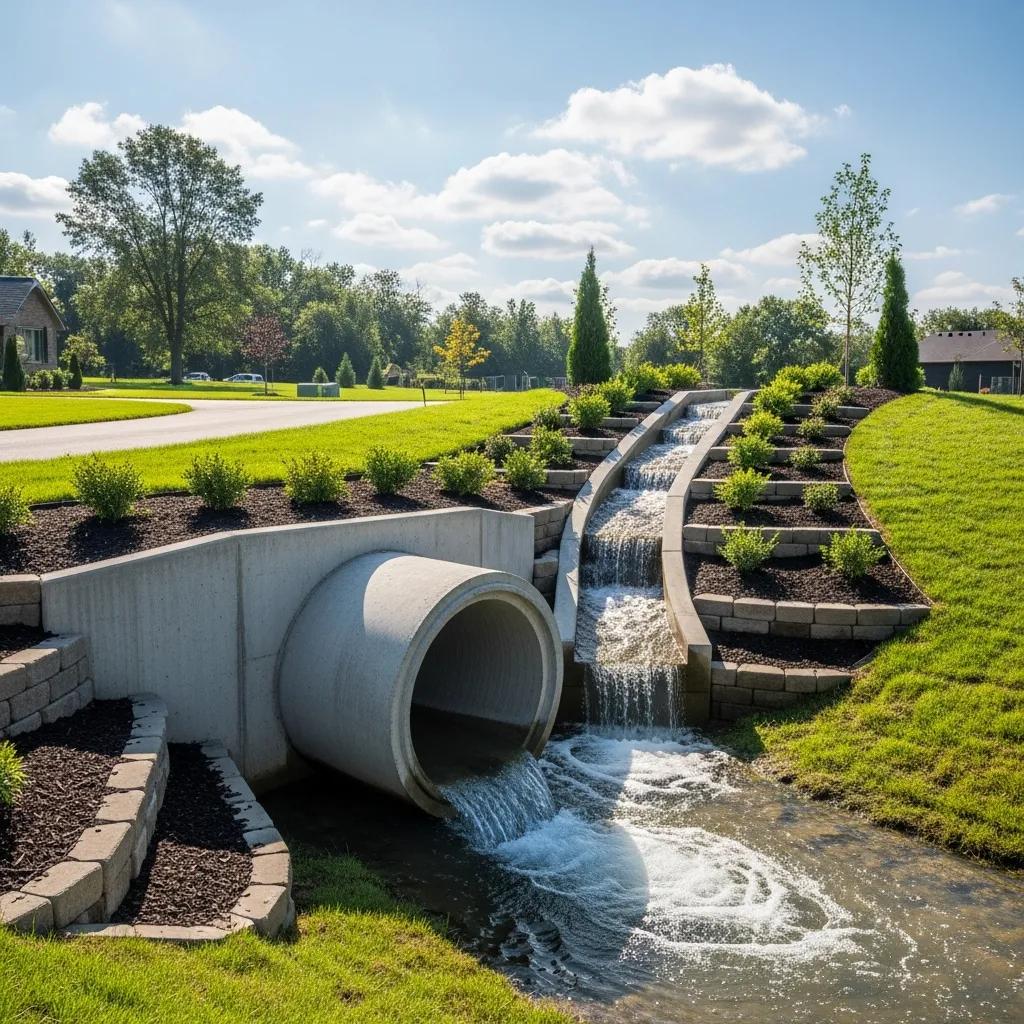 Effective stormwater management with concrete drainage systems in Greensboro